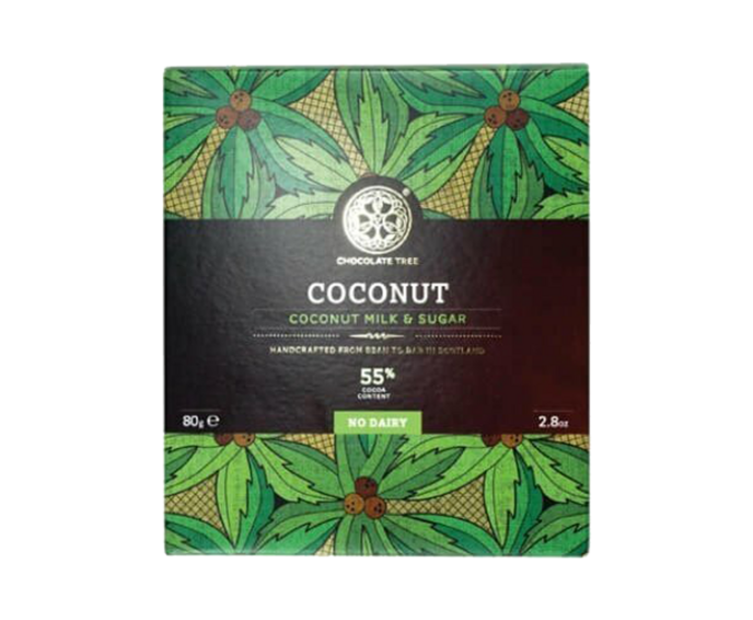 Chocolate Tree 55% hořká čokoláda Peru Coconut s kokosovým mlékem BIO 80 g
