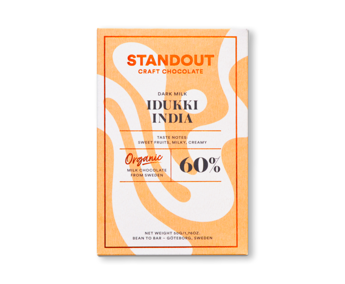 Standout Chocolate 60% mléčná čokoláda Idukki INDIA BIO 50 g