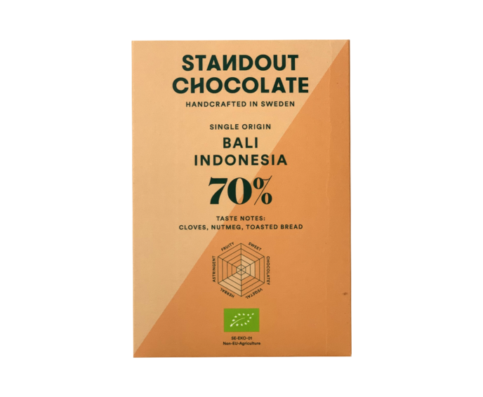 Standout Chocolate 70% hořká čokoláda Bali Indonesia BIO 50 g