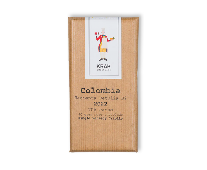 KRAK 70% hořká čokoláda COLOMBIA Hacienda Betulia B9 2022 80 g