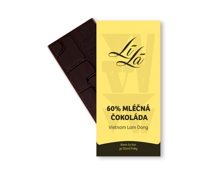 LÍLÁ 60% mléčná čokoláda VIETNAM Lam Dong 50 g