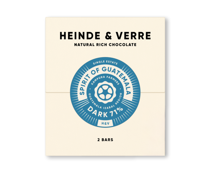 Heinde & Verre 71% hořká čokoláda SPIRIT OF GUATEMALA 70 g