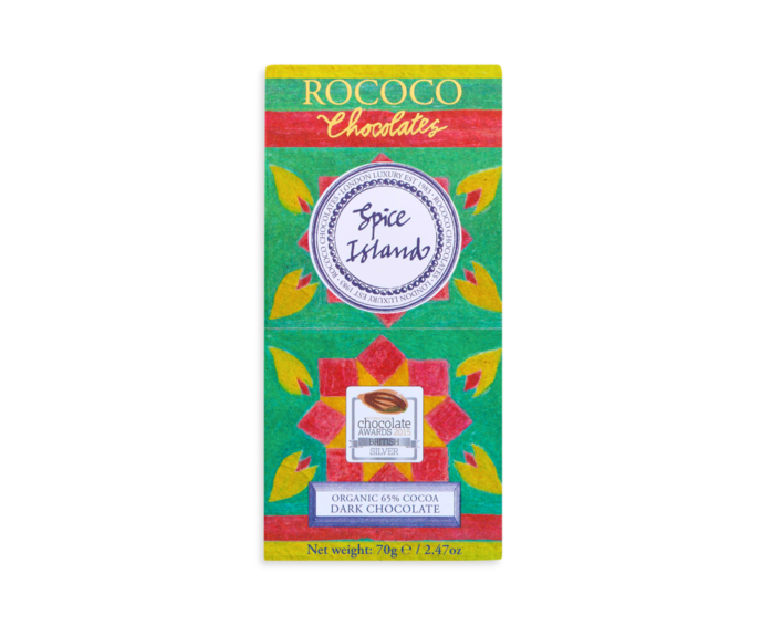 Rococo 65% hořká čokoláda - karibské koření Bio 70g