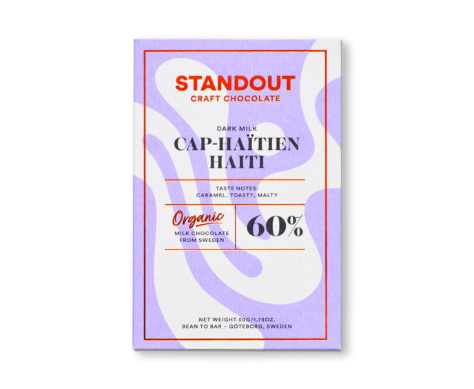 Standout Chocolate 60% mléčná čokoláda Cap-Haitien HAITI BIO 50 g