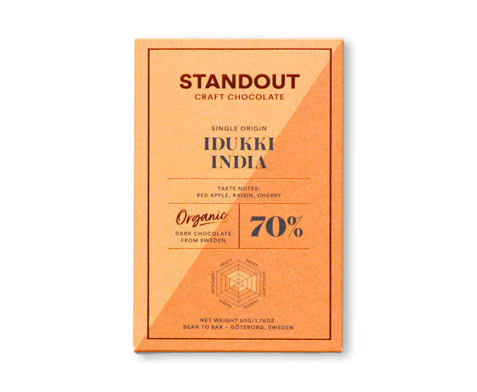 Standout Chocolate 70% hořká čokoláda Idukki India BIO 50 g