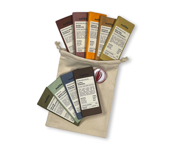 Mellow Chocolate MOŘE, KOKOS, SŮŠA, ATD. BIO 484 g