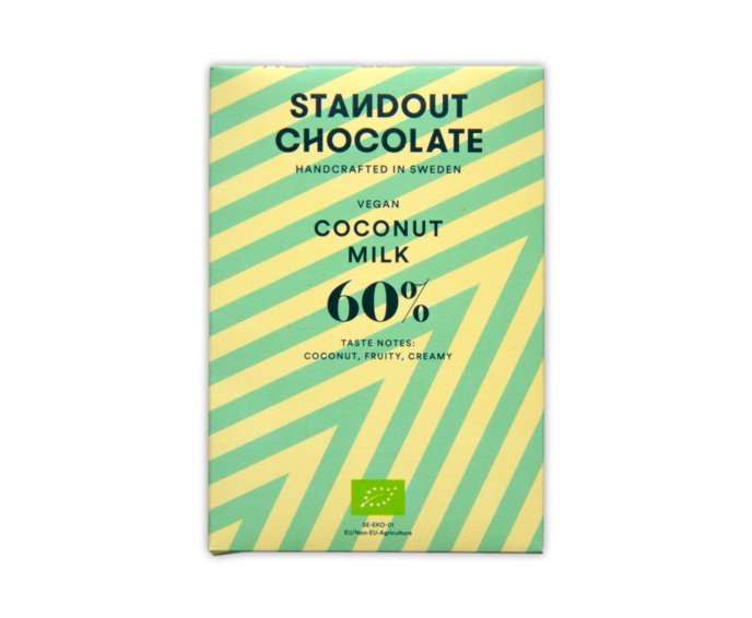 Standout Chocolate 60% hořká čokoláda COCONUT MILK VEGAN s kokosovým mlékem BIO 50 g