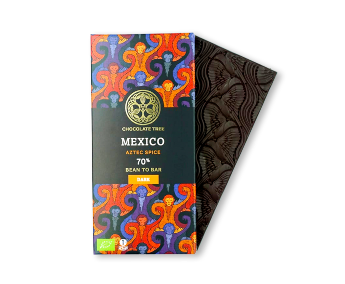 Chocolate Tree 70% hořká čokoláda s mexickým kořením MEXICO AZTEC SPICE BIO 70 g