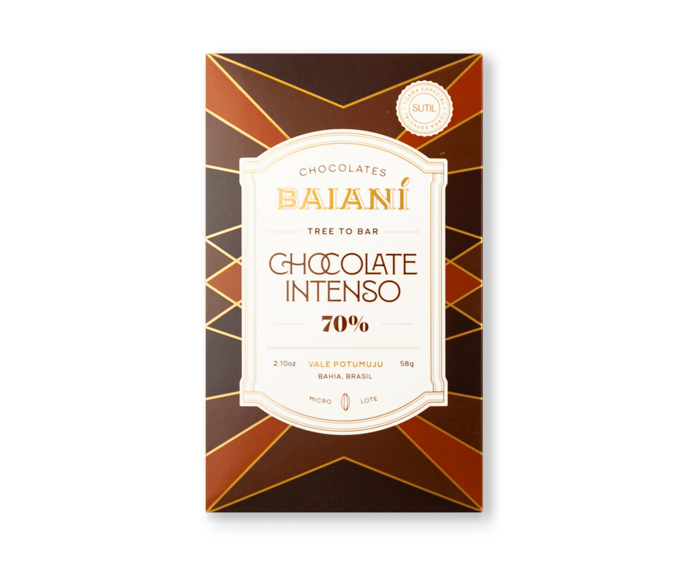 Baianí Chocolates 70% hořká čokoláda VALE POTUMUJU 58 g