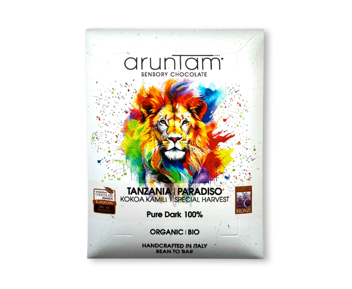 Aruntam 100% hořká čokoláda TANZANIA PARADISO KOKOA KAMILI BIO 45g