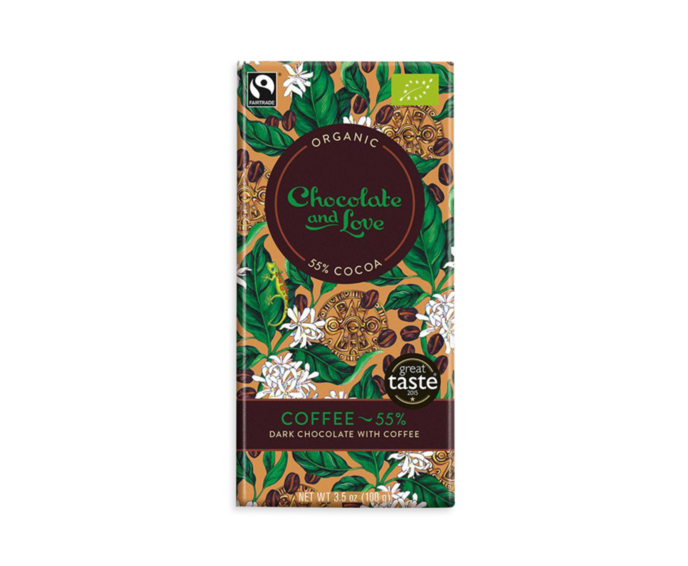 CH&L EXP Coffee 55% hořká čokoláda - káva Arabica BIO 80 g