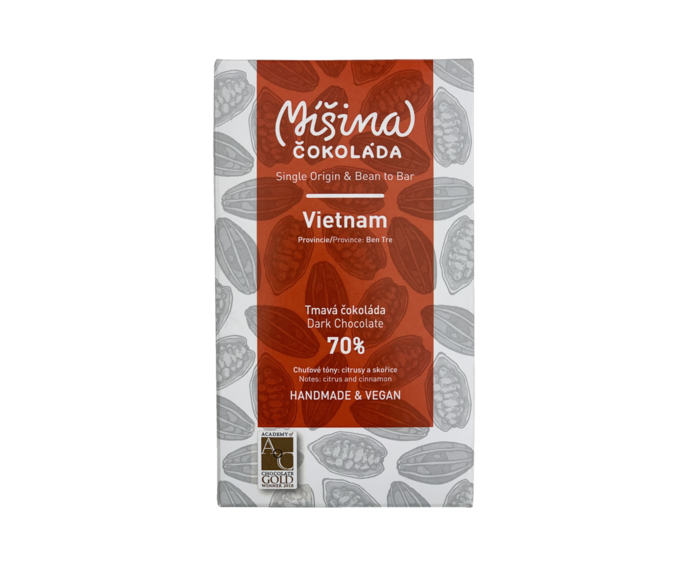Míšina čokoláda 70% hořká čokoláda - Vietnam 50 g