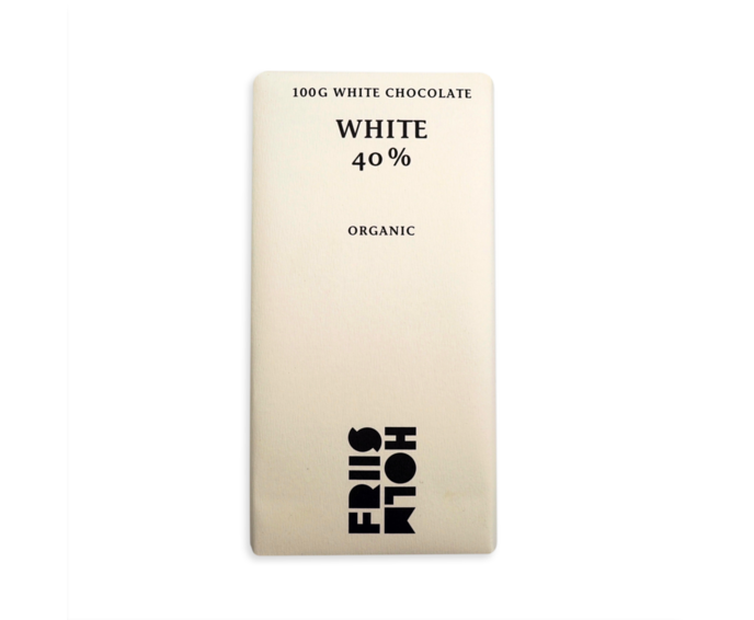 FRIIS-HOLM 40% bílá čokoláda WHITE Ekvádor BIO 100 g