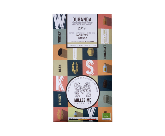 MILLÉSIME 75% hořká čokoláda - UGANDA WHISKY BIO 70 g