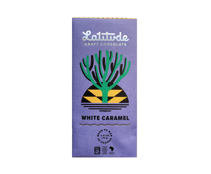 Latitude 40% bílá čokoláda WHITE CARAMEL 70 g