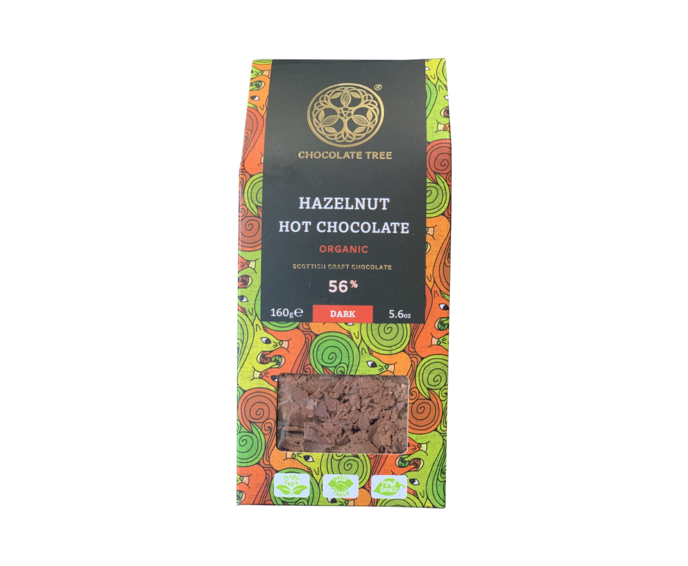 Chocolate Tree 56% hořká oříšková čokoláda horká Hazelnut BIO 160 g