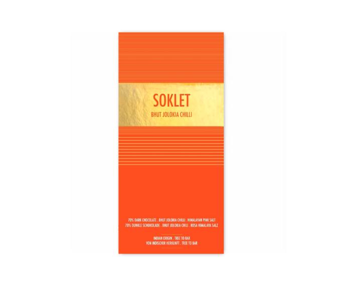 Soklet 70% hořká čokoláda s chilli 50 g