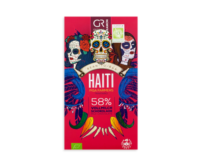GR 58% mléčná čokoláda HAITI BIO 50 g