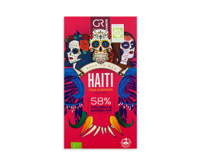 GR 58% mléčná čokoláda - Haiti BIO 50 g