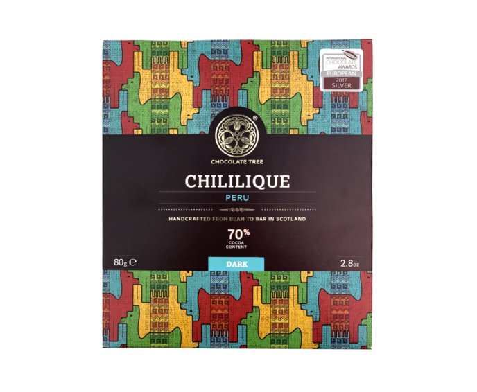 Chocolate Tree 70% hořká čokoláda PERU Chililique BIO 80 g