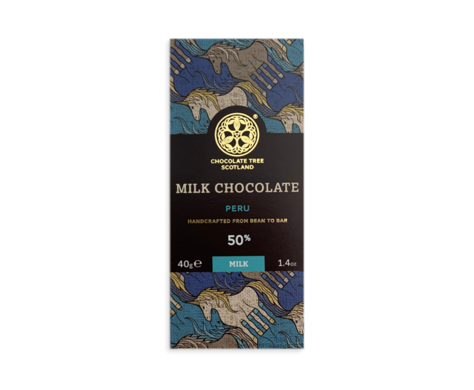 Chocolate Tree MINI 50% mléčná čokoláda PERU Chililique Milk BIO 40 g