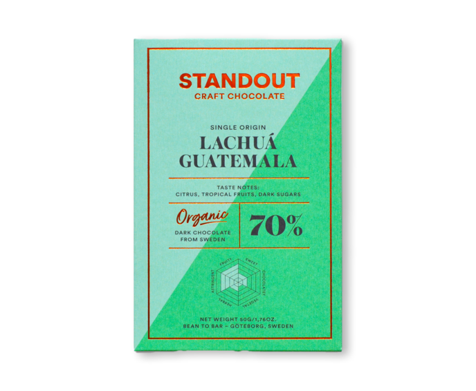 Standout Chocolate 70% hořká čokoláda Lachuá GUATEMALA BIO 50 g