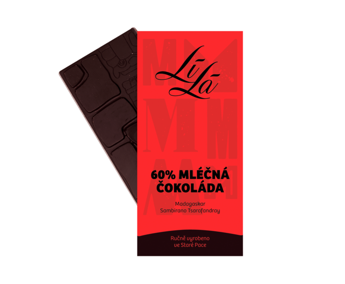 LÍLÁ 60% mléčná čokoláda Madagaskar 50 g