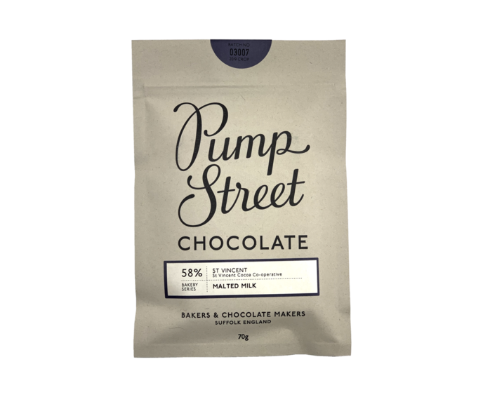 Pump Street 58% mléčná čokoláda St. Vincent Malted Milk 70 g