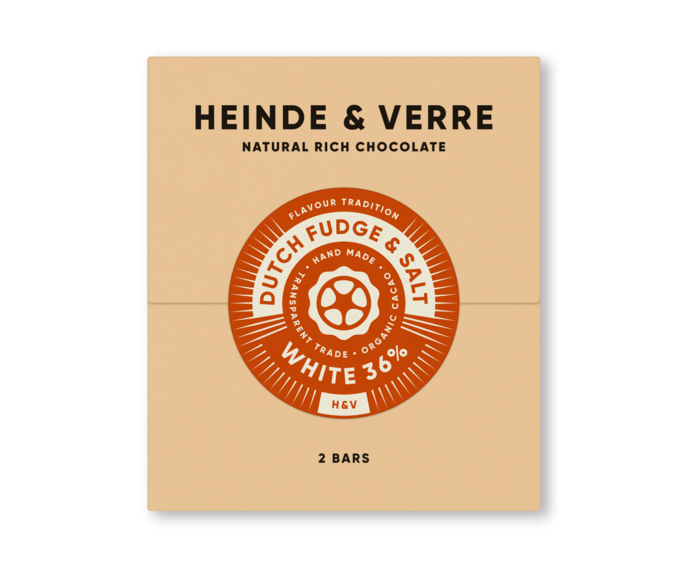 Heinde & Verre 36% bílá čokoláda Dutch Fudge & Salt 70 g