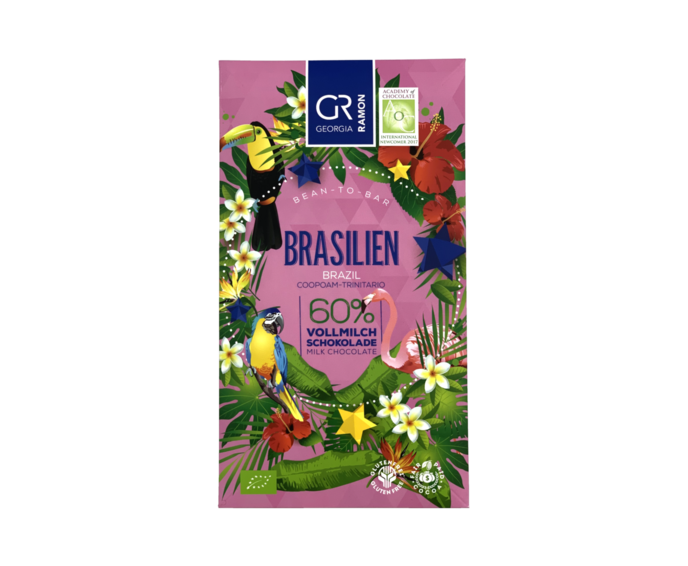 GR 60% mléčná čokoláda BRAZÍLIE BIO 50 g