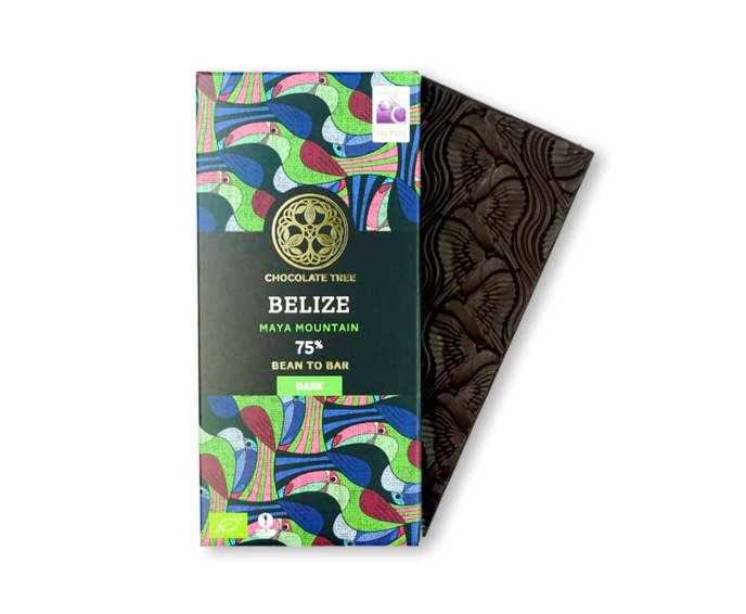 Chocolate Tree 75% hořká čokoláda BELIZE MAYA MOUNTAIN BIO 70 g