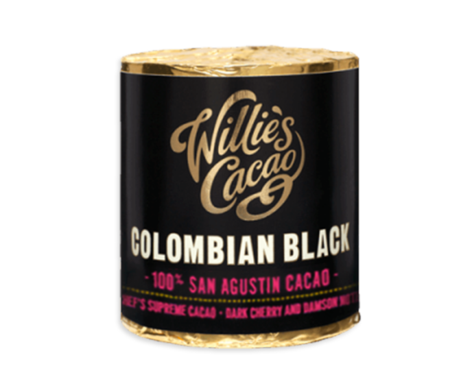 Willie's Cacao Colombian Black, 100% Black San Agustin čokoládový váleček 180 g
