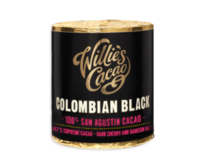 Willie's Cacao EXP Colombian Black, 100% Black San Agustin čokoládový váleček 180 g