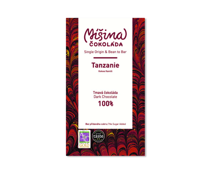 Míšina čokoláda 100% hořká čokoláda TANZANIE 50 g