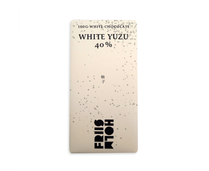FRIIS-HOLM 40% bílá čokoláda s citrusem Yuzu WHITE YUZU BIO 100 g