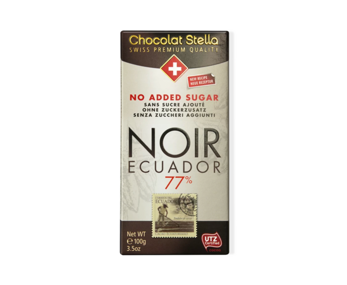 Stella 77% hoř. čokol. bez přid. cukru - Ekvádor 100 g
