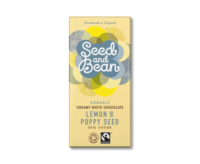 Seed and Bean 30% bílá čokoláda citrón mák BIO 85 g