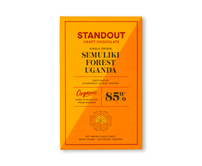 Standout Chocolate 85% hořká čokoláda Semuliki Forest UGANDA BIO 50 g