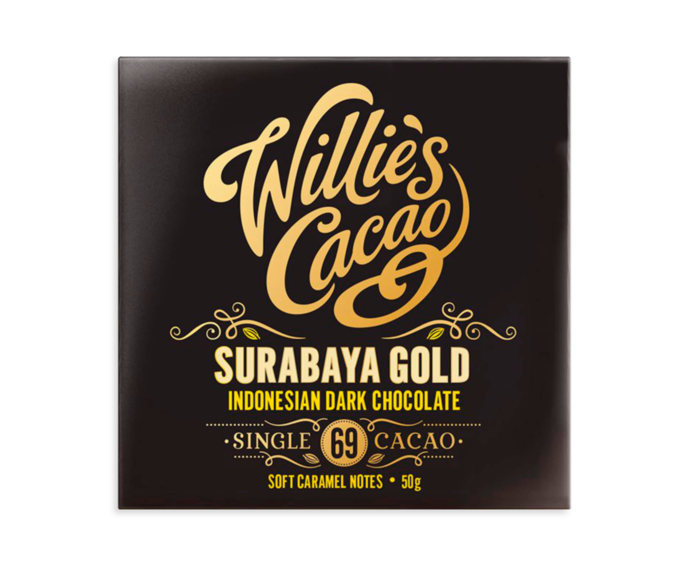 Willie's Cacao EXP 69% hořká čokoláda Surabaya Gold Indonésie Jáva 50 g
