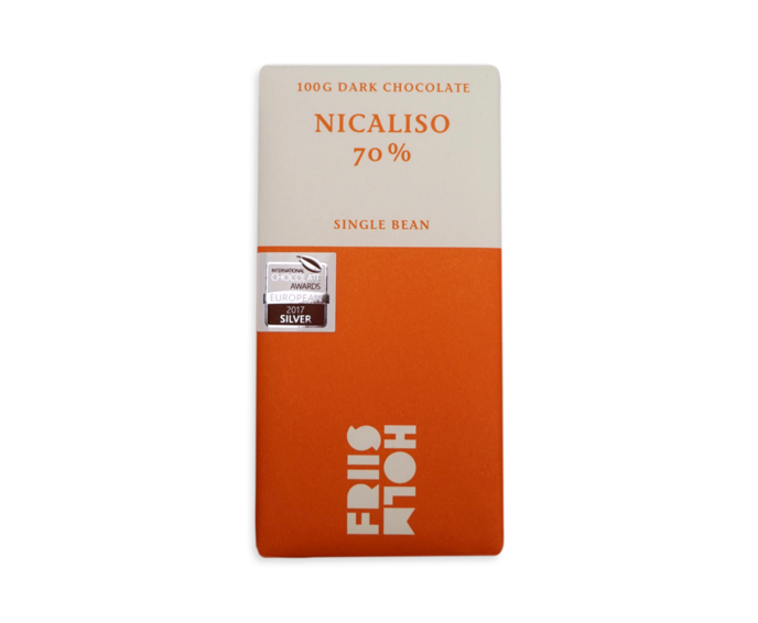 FRIIS-HOLM 70% hořká čokoláda NICALISO Nicaragua 100 g