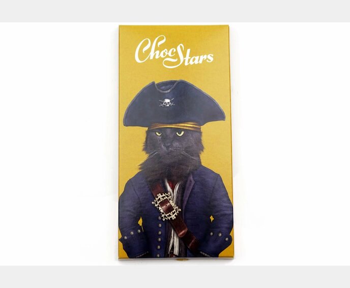 Baby ChocStars Catbeard 50% hořká čokoláda 12,5g