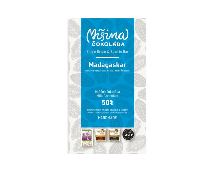 Míšina čokoláda 50% mléčná čokoláda - Madagaskar 50 g