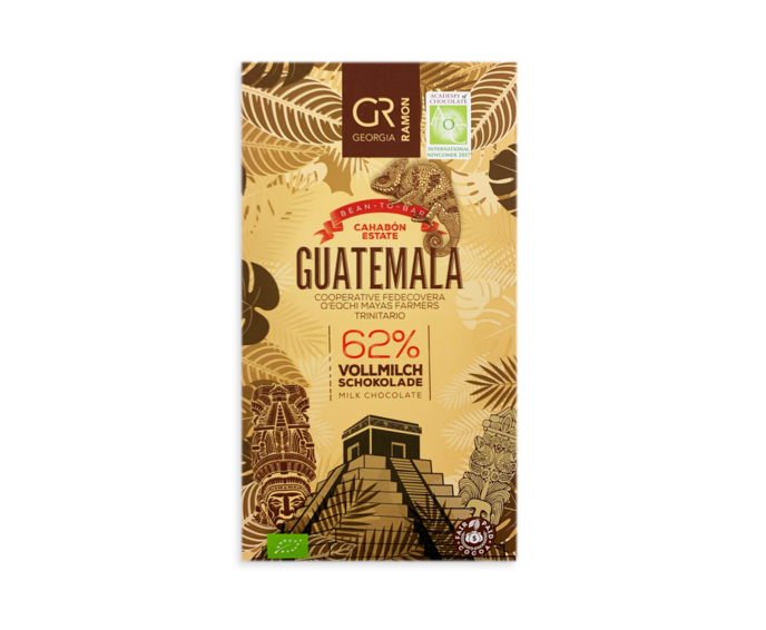 GR 62% mléčná čokoláda - Guatemala BIO 50 g