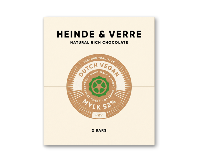 Heinde & Verre 52% hořká čokoláda Dutch Vegan Mylk 70 g