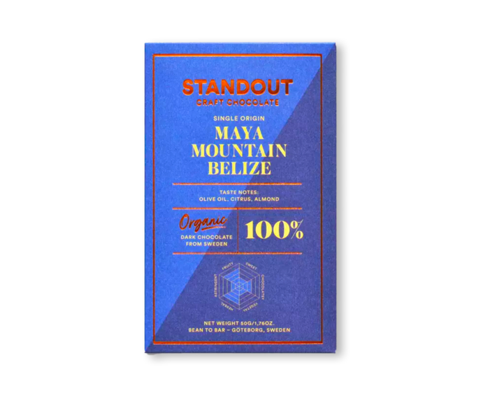 Standout Chocolate 100% hořká čokoláda Maya Mountain Belize BIO 50 g