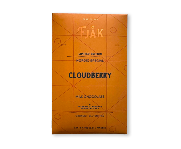 FJAK Sjokolade 50% mléčná čokoláda CLOUDBERRY BIO 60 g