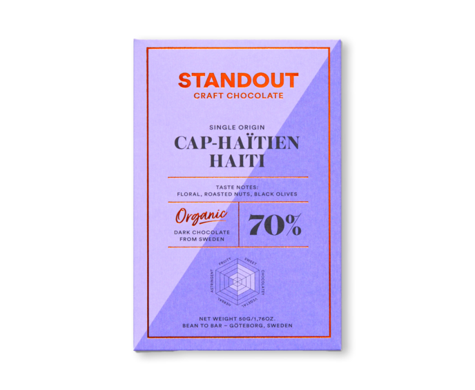 Standout Chocolate 70% hořká čokoláda Cap-Haitien Haiti BIO 50 g