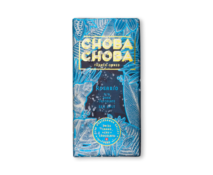 CHOBA CHOBA 71% hořká čokoláda ROSARIO SEA SALT BIO 91 g