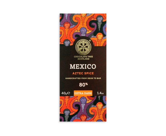 Chocolate Tree MINI 80% hořká čokoláda s mexickým kořením Mexico Aztec Spice BIO 40 g