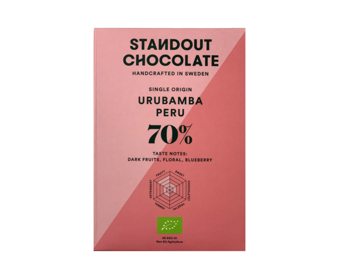 Standout Chocolate 70% hořká čokoláda Urubamba Peru BIO 50 g